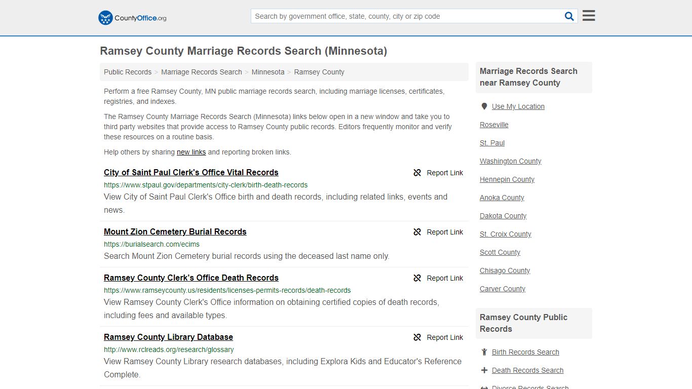 Marriage Records Search - Ramsey County, MN (Marriage ...
