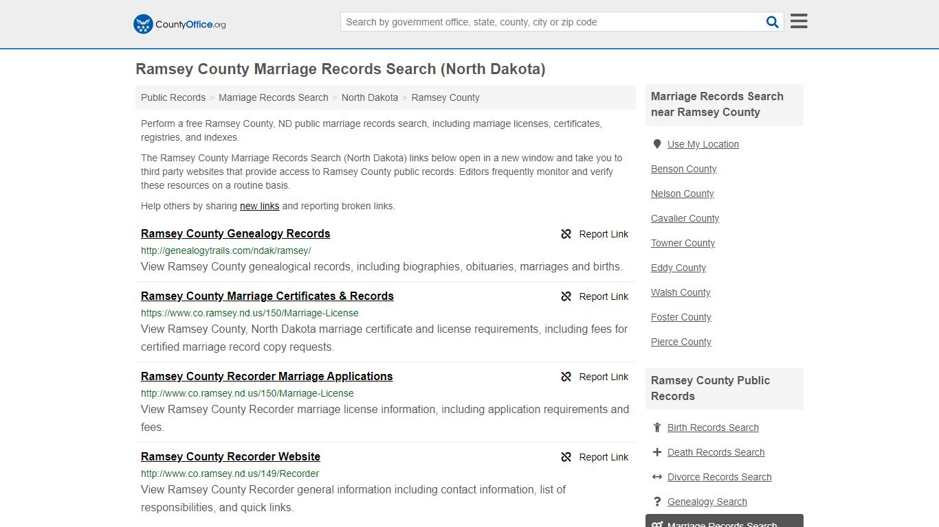 Marriage Records Search - Ramsey County, ND (Marriage ...